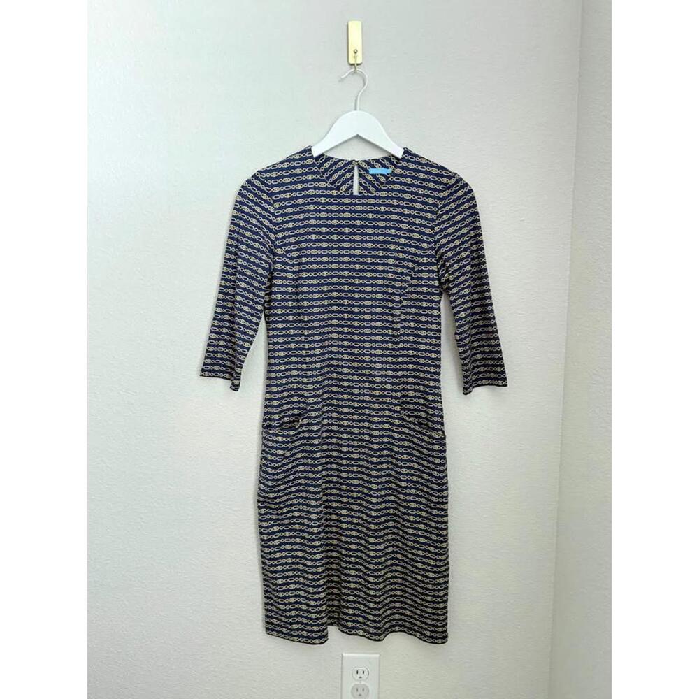 J.Mclaughlin Women’s Carriage Chain Equestrian Preppy Midi Dress Sz S